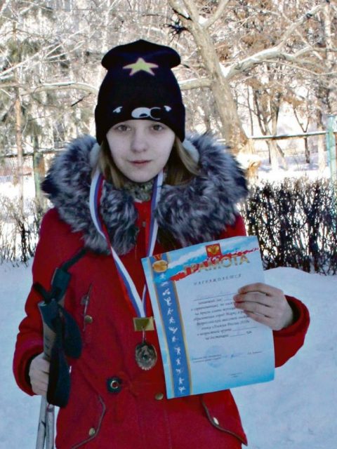 Алёна Бискуп, ученица школы № 4, 8 класс